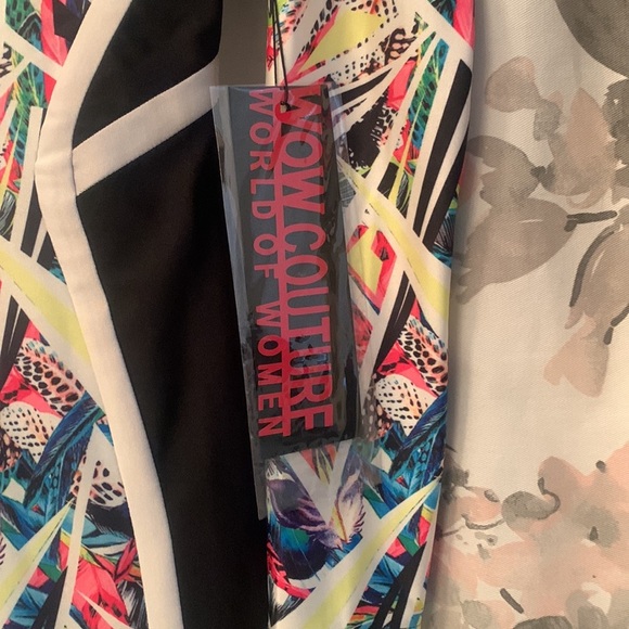 World of couture size M black/multi coloured body con dress form fitting - Picture 5 of 8